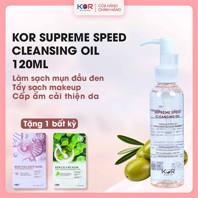 Dầu tẩy trang KOR – Hàn Quốc Supreme Speed Cleansing Oil Hàn Quốc